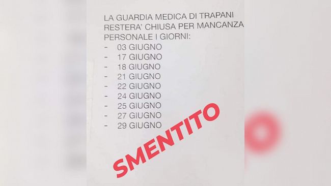 Trapani, guardia medica: superate le criticità