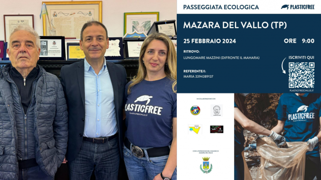 Mazara, ​Plastic free: domenica iniziativa di volontariato nel lungomare cittadino