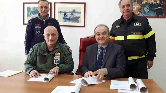 Birgi, accordo tra Vigili del Fuoco e Aeronautica Militare per interventi in caso di incidenti