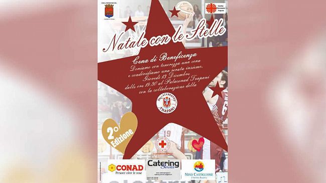 Trapani, torna “Natale con le stelle”, cena di beneficenza per i meno fortunati