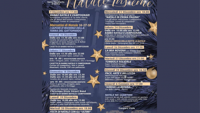 ​Santa Margherita, al via al programma “Natale insieme”