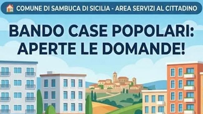 ​Bando per l'assegnazione delle Case Popolari a Sambuca di Sicilia