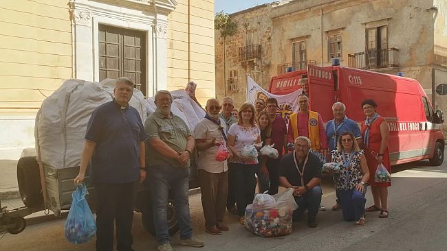 Menfi, consegnati i tappi per Fratel Biagio