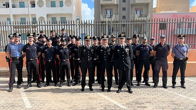 ​Carabinieri, il Generale Del Monaco incontra i militari di San Vito Lo Capo e Pantelleria