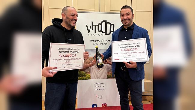 Doppio premio all’Ambrato dell’enologo Vito Oddo al Festival “Beviamoci Sud”
