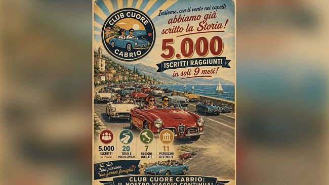 Club Cuore Cabrio torna in Sicilia: tour serale tra le saline di Trapani e Marsala
