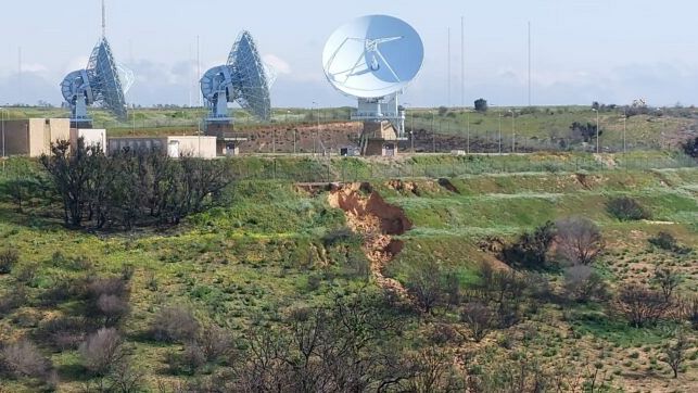 Frana al confine dell'area del Muos a Niscemi