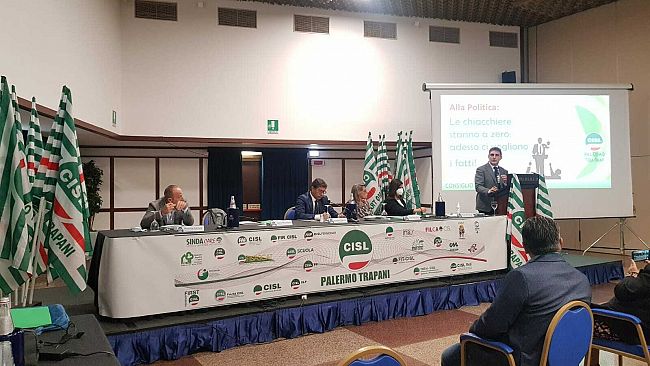 Sindacato, consiglio generale Cisl Palermo Trapani