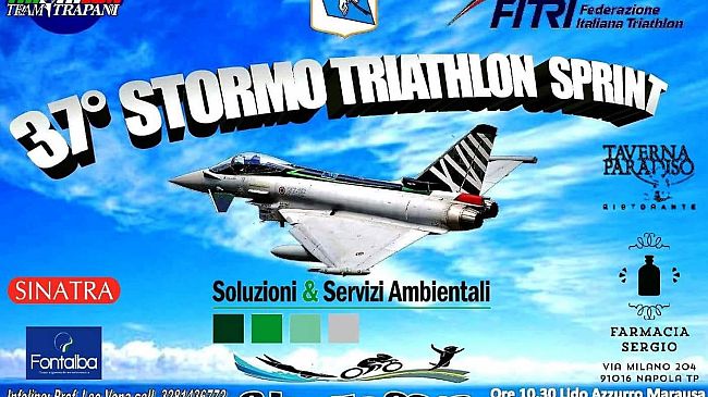 Birgi, al 37° Stormo dell’Aeronautica una gara di Triathlon