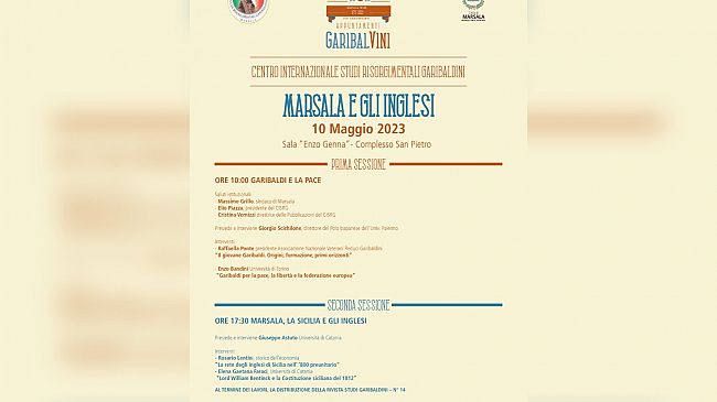 Appuntamenti GaribalVini, mercoledì il convegno “Marsala e gli inglesi” 