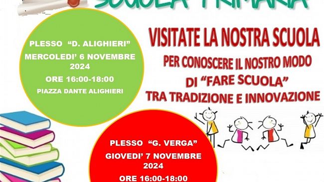 Castelvetrano, Open Day all’Istituto Lombardo Radice-Pappalardo per la Scuola Primaria 