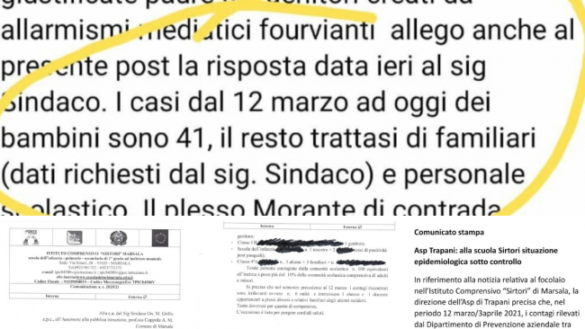 Marsala, situazione del Circolo Didattico “Sirtori”: fare chiarezza sui dati