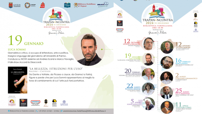 Bellezza e riflessioni: Luca Sommi a TrapanIncontra