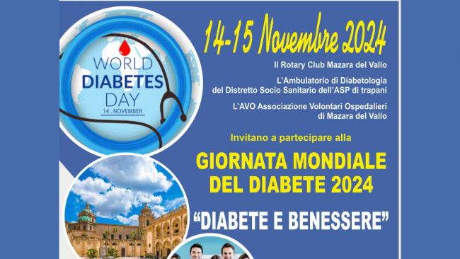 Mazara, le iniziative del Rotary club per la Giornata mondiale del diabete 2024