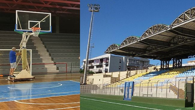 Mazara, piccoli interventi manutentivi allo Stadio e al Palazzetto dello Sport in attesa di grandi progetti... 