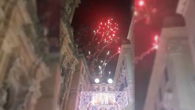 Festa della Madonna di Trapani, ieri sera breve spettacolo pirotecnico aspettando il 2021