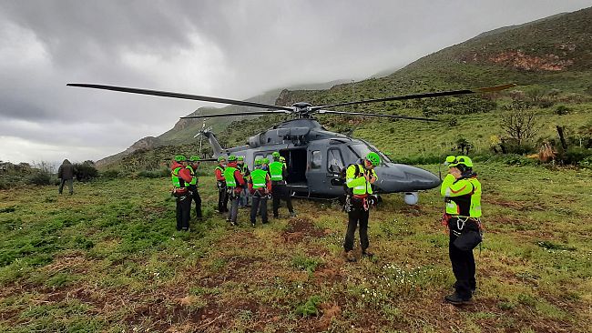 Esercitazione in zona impervia per gli equipaggi dell’82° Centro C.S.A.R