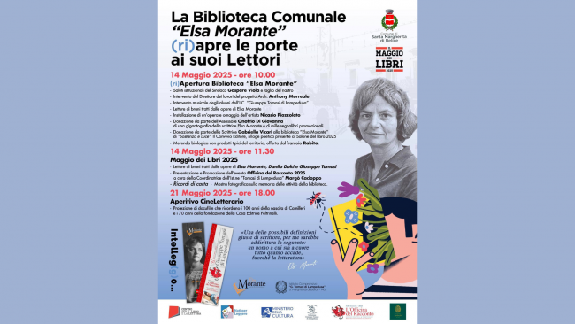 Santa Margherita, riapre la biblioteca comunale 