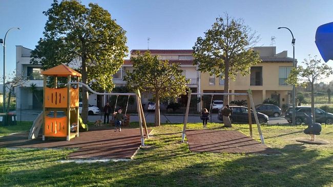 Tutto pronto per l'inaugurazione del Parco del Sole in via Tommaso Lucentini
