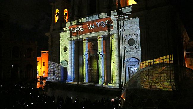 #FuturaMarsala. Successo per il Videomapping in Piazza della Repubblica