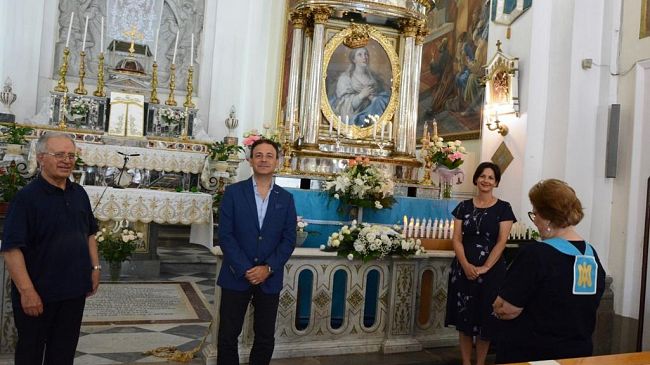 Mazara, festeggiamenti in onore della Madonna del Paradiso: l’amministrazione visita il simulacro