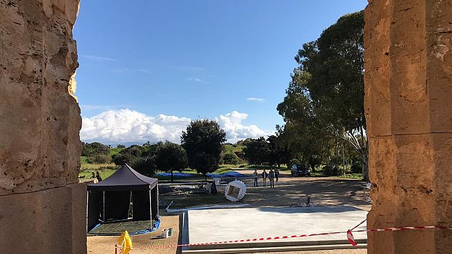 In un Parco Archeologico di Selinunte blindato si gira lo spot della Gucci