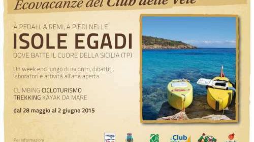 Cicloturismo, climbing, kayak da mare… : “Isole Egadi – a pedali, a remi, a piedi” dal 28 maggio al 2 giugno