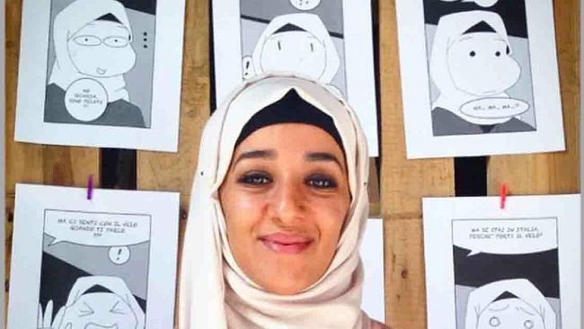 Trapani, l’attivista e giornalista italo-tunisina Takoua Ben Mohamed in città per InChiostro d’Autore