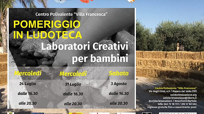 “E se diventi farfalla”/Un pomeriggio in ludoteca/Laboratori creativi per bambini