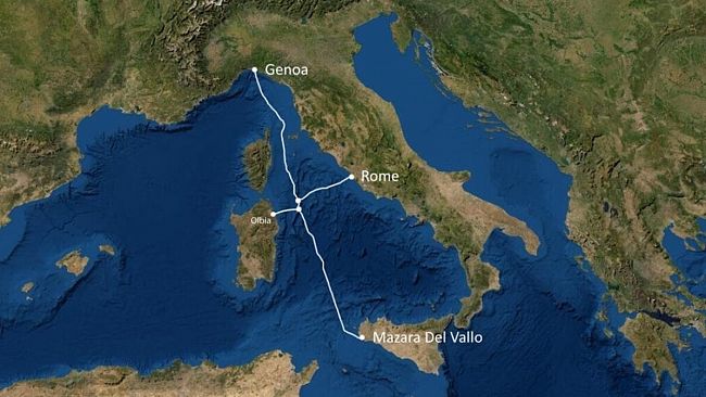 Mazara del Vallo terminale del cavo sottomarino di fibra ottica Unitirreno. Il 29 aprile la posa a Tonnarella  