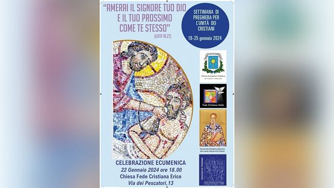 Cristiani di diverse chiese uniti in preghiera. Lunedì incontro a Trapani