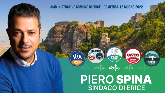 Elezioni Erice, il candidato sindaco Piero Spina terrà due comizi