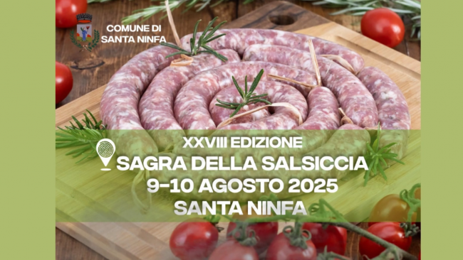 Santa Ninfa, online l'avviso per partecipare alla sagra della salsiccia 2025