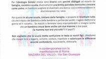 Mazara, oggi dalle 15,30 in via San Giuseppe manifestazione del comitato “difendiamo i nostri figli” stop “gender nelle scuole”