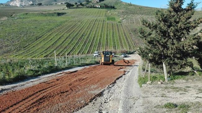 Alcamo: lavori Via Per Pietralonga
