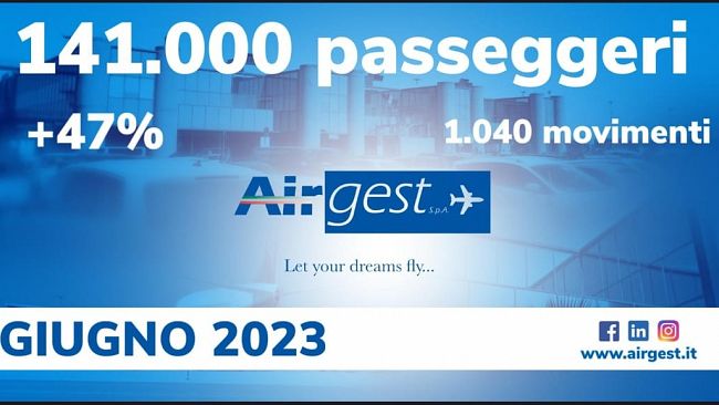 Aeroporto di Trapani: a giugno 141.000 passeggeri e gli aeromobili viaggiano pieni