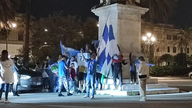 Napoli campione d’Italia, festeggiamenti anche a Trapani