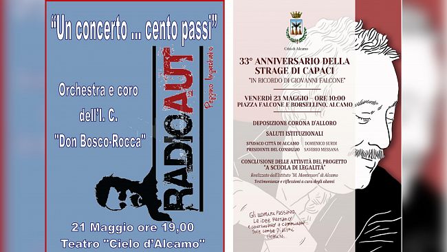 Alcamo, cerimonia per ricordare Giovanni Falcone, nel 33^ anniversario della strage di Capaci