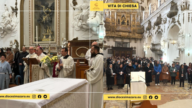 Mazara, celebrata ieri a San Michele la Giornata della vita consacrata 