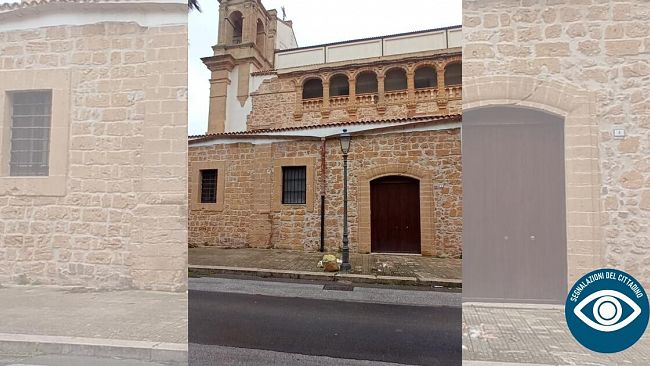 Segnalazioni del cittadino: rifiuti in prossimità della Chiesa Madre