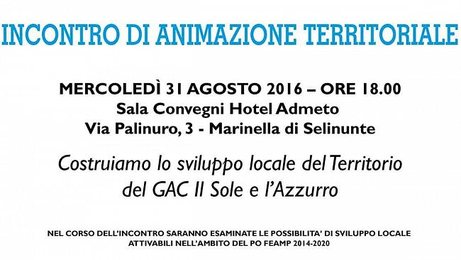Castelvetrano. Incontro di Animazione territoriale  per il nuovo Piano di Azione Locale