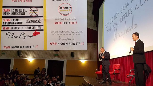 Il candidato sindaco La Grutta (M5S) ha presentato il programma amministrativo