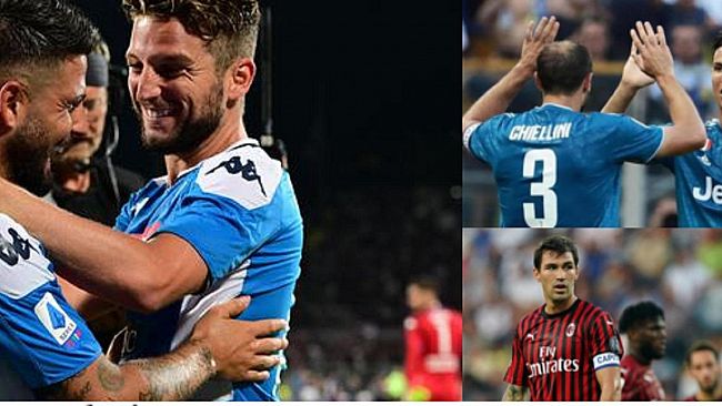 Juve Primo tempo stile Sarri, secondo stile Allegri ! Gol e polemiche tra Fiorentina e Napoli Male Milan e Samp