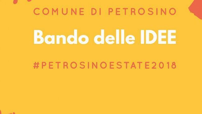 Petrosino Estate 2018: pubblicato il “Bando delle Idee”
