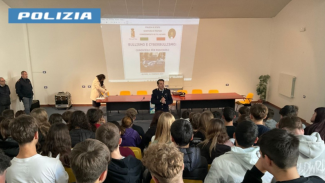 Alcamo e Castellammare: Polizia di Stato incontra studenti per la giornata contro il bullismo