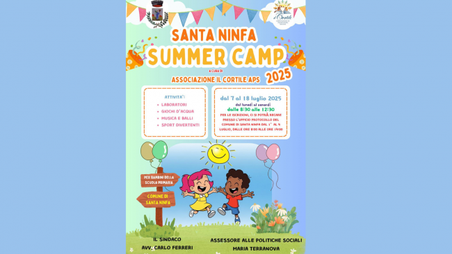 Tutto pronto per il Santa Ninfa Summer Camp