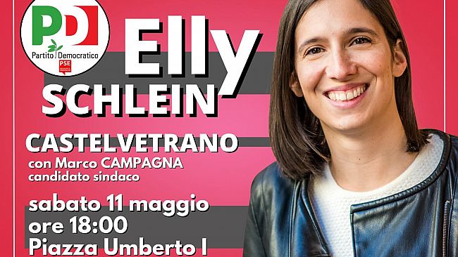 Arriva a Castelvetrano Elly Schlein a sostegno di Marco Campagna