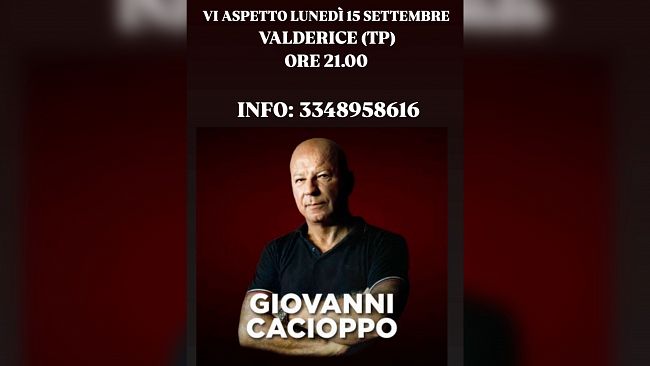 Valderice, al Borgo San Marco arriva il cabaret di Giovanni Cacioppo