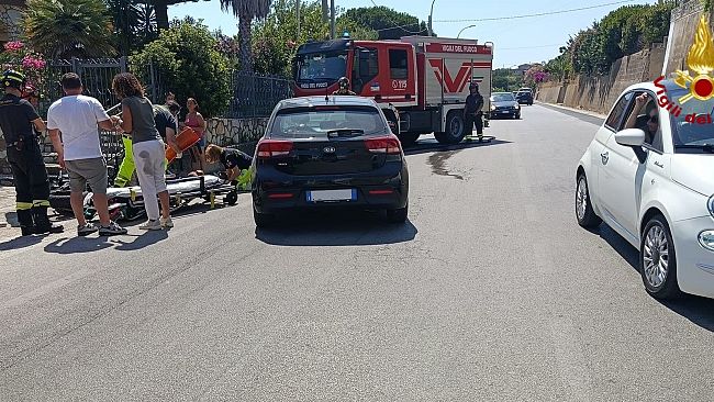 ​Scontro auto-moto ad Alcamo, un ferito in ospedale