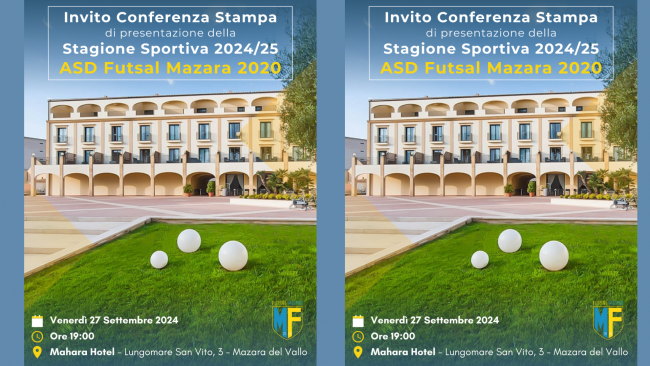 Futsal Mazara, il 27 settembre la conferenza stampa di presentazione della stagione sportiva 2024/2025